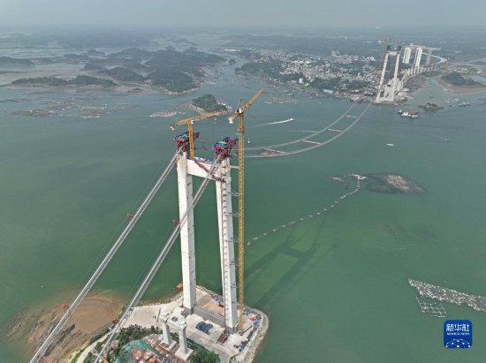 耀世官方：广西最长跨海大桥全面进入上部结构施工阶段(图1)